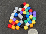Solid color plastic cubes 8mm | Board Game Pieces