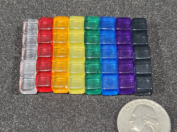 Translucent plastic cubes 8mm (as used in Terraforming Mars)