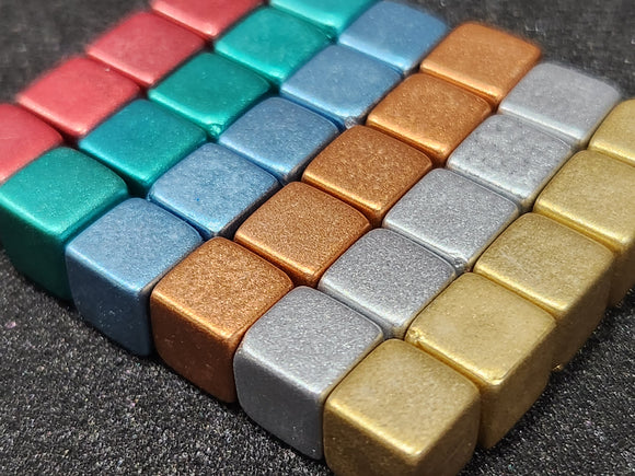 Metallic plastic cubes (as used in Terraforming Mars)