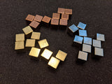3 kinds of 8mm solid metal cubes