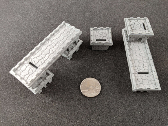 Stackable Bridges and Towers
