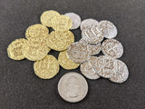 shiny metal coins