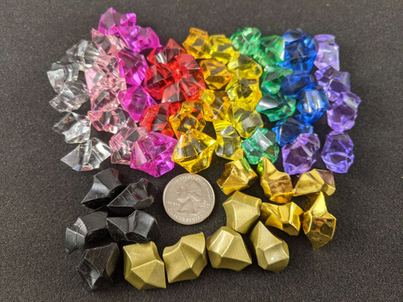 large plastic crystal gems