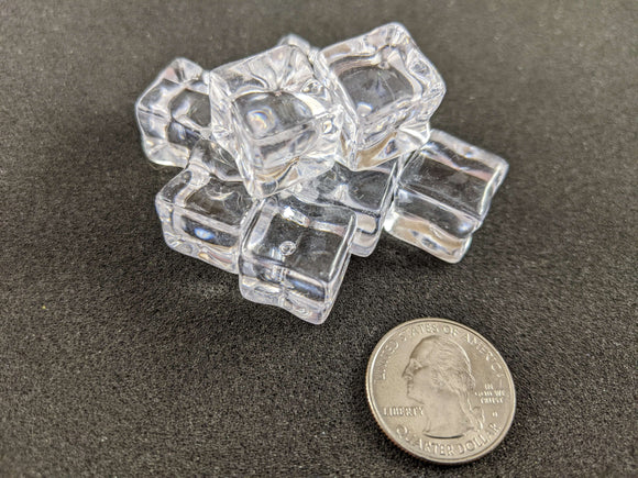 plastic ice cube pieces