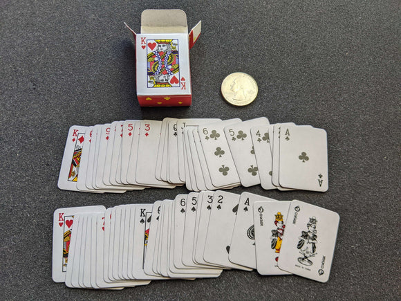 Tiny deck of playing cards