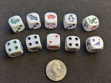 dice featuring animals