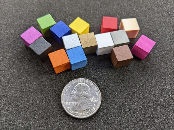 10mm Wooden Cubes | Board Game Pieces