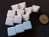 blank dice of various shapes